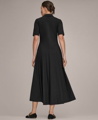 Women's Elbow-Sleeve Polo Dress