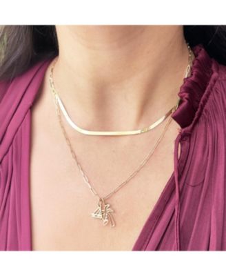 Mini Gold Palm Tree Charm 14K Gold