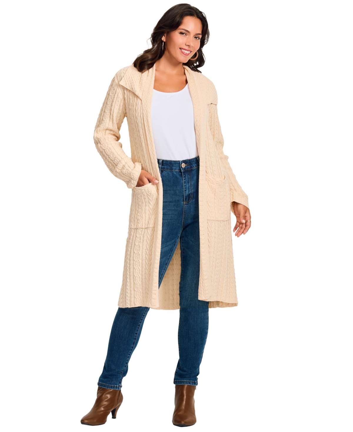 Avenue Women's Cable Cardigan