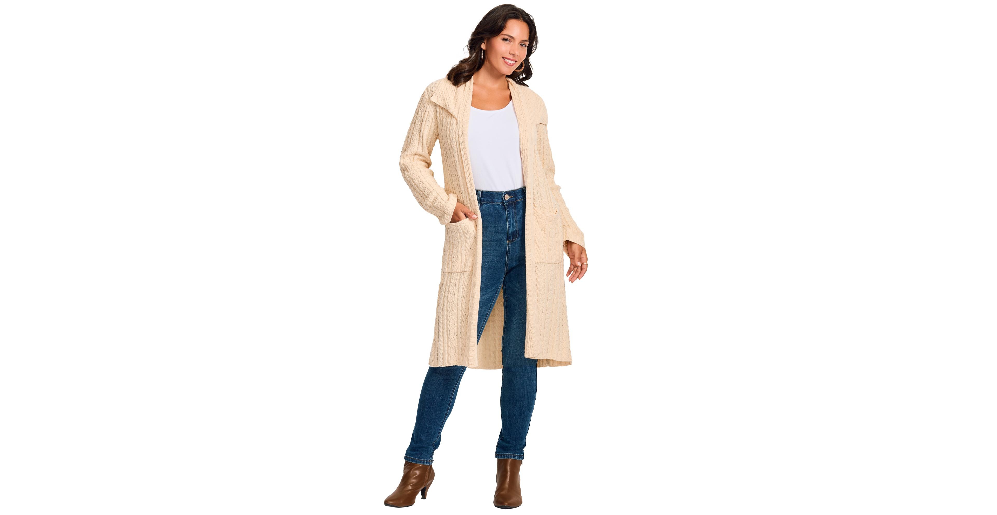 Avenue Women's Cable Cardigan