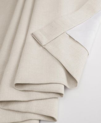 Italian Faux Linen Room Darkening Curtain