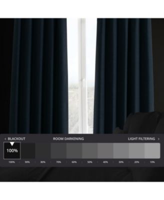Faux Linen Hotel Blackout Curtain