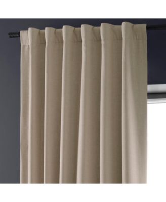 Faux Linen Hotel Blackout Curtain