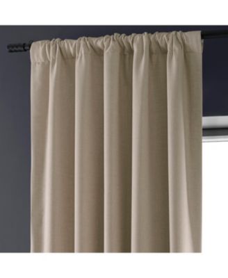 Faux Linen Hotel Blackout Curtain