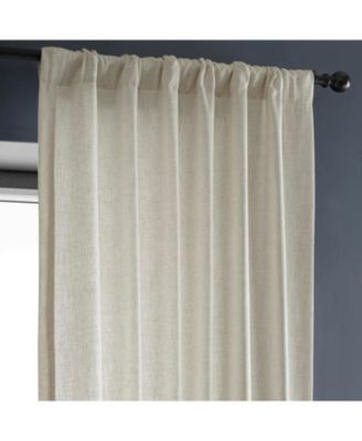Heavy Faux Linen Curtain