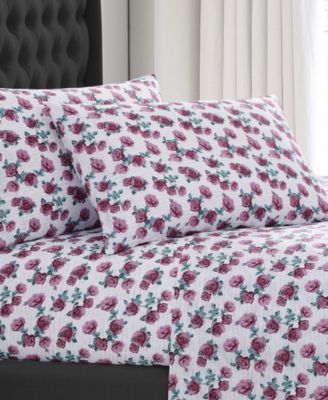 ELLE D&eacute;cor Printed 4-Pc. Sheet Set, King