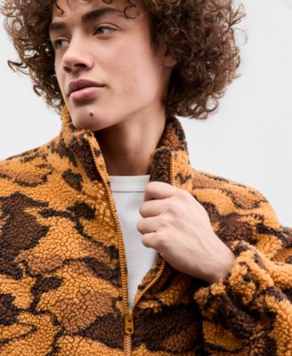 Men's Jacquard Faux-Sherpa Jacket, Macy's Exclusive