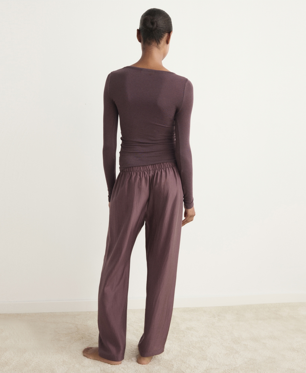 Mango Women's Cashmere Pajama T-shirt In Brown