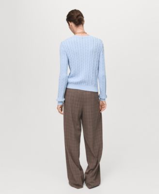 Women's Braided Knitted Sweater