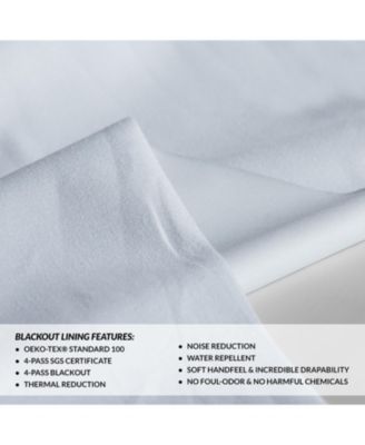 Dark Greige Extra Wide Performance Linen Hotel Blackout Curtain