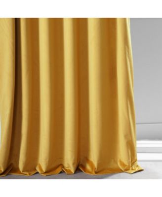 Sophomore Gold Signature Plush Velvet Hotel Blackout Curtain