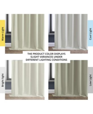 Faux Linen Hotel Blackout Curtain