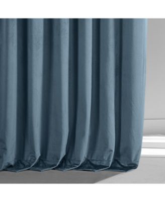 Oxford Blue Signature Plush Velvet Hotel Blackout Curtain
