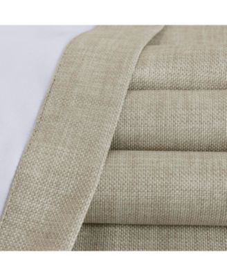 Light Beige Grommet Performance Linen Hotel Blackout Curtain