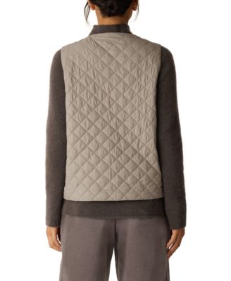 Women's V-Neck Quilted Sleeveless Vest