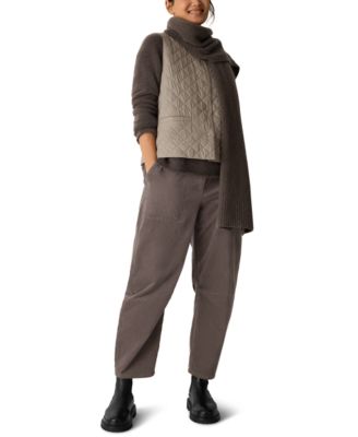 Women's V-Neck Quilted Sleeveless Vest