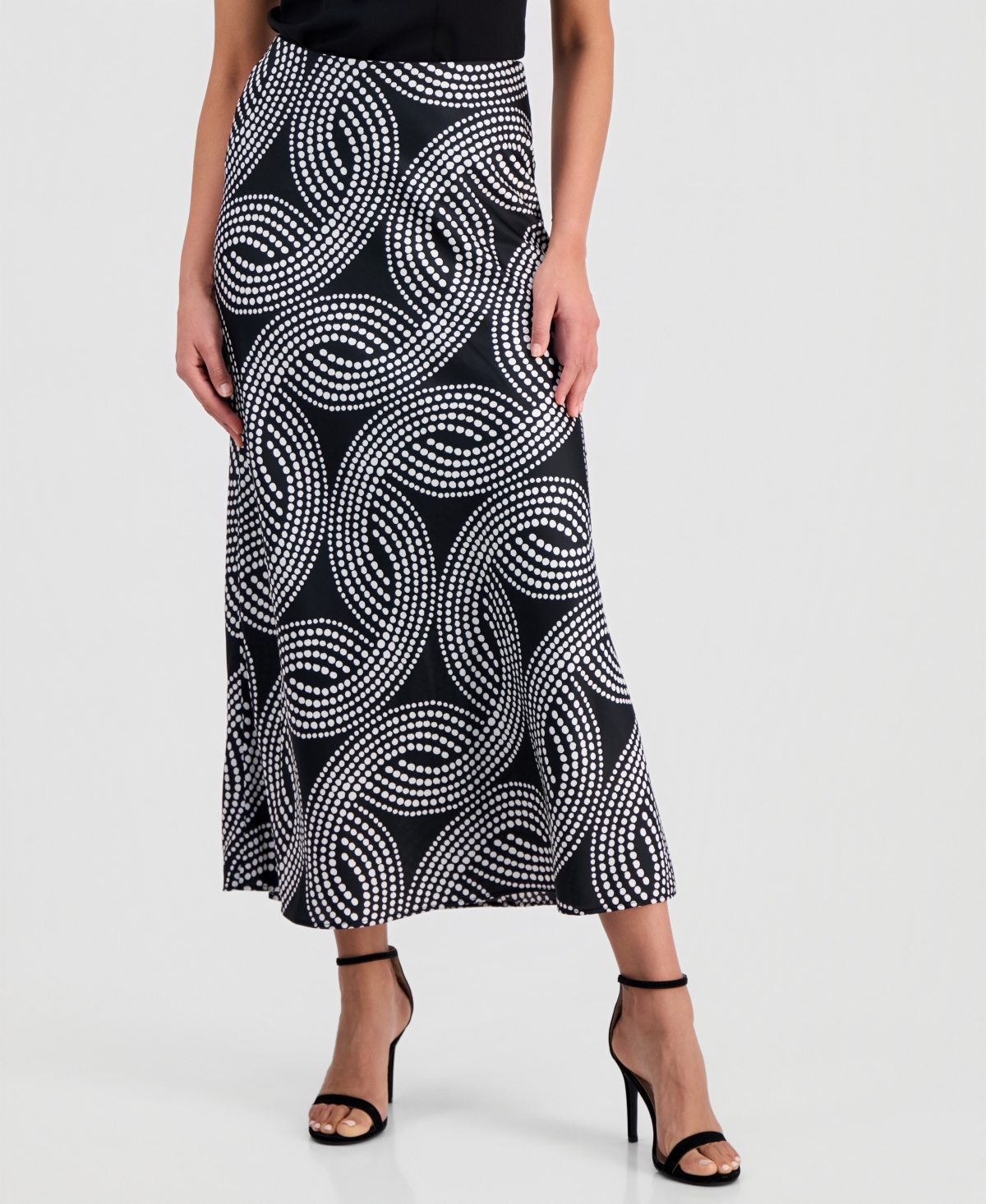 Anne Klein Women's Pull-On Bias Midi Skirt