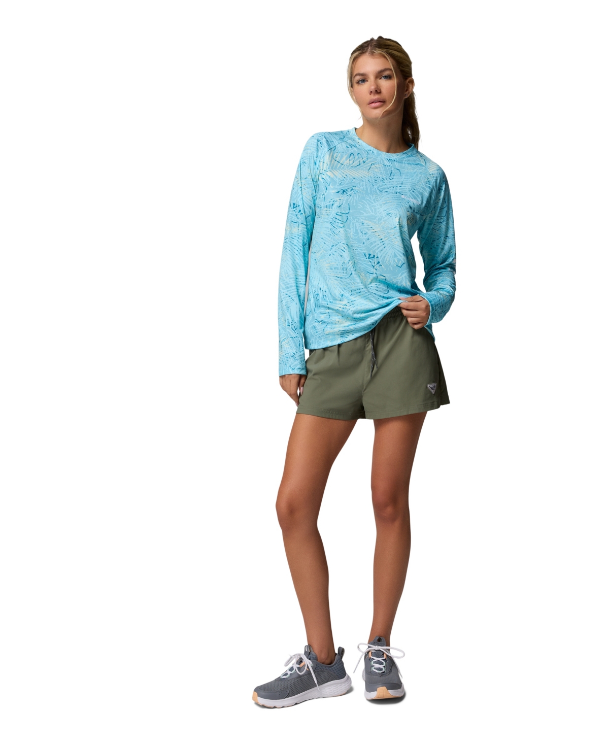 Columbia Women's Pfg Super Tidal Tee Omni-shade T-shirt In Blue