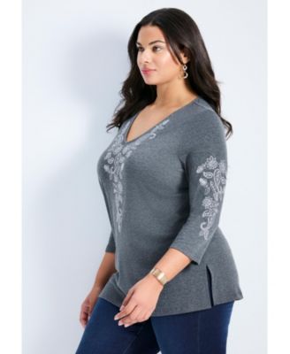 Women's Casey Embroidered Top