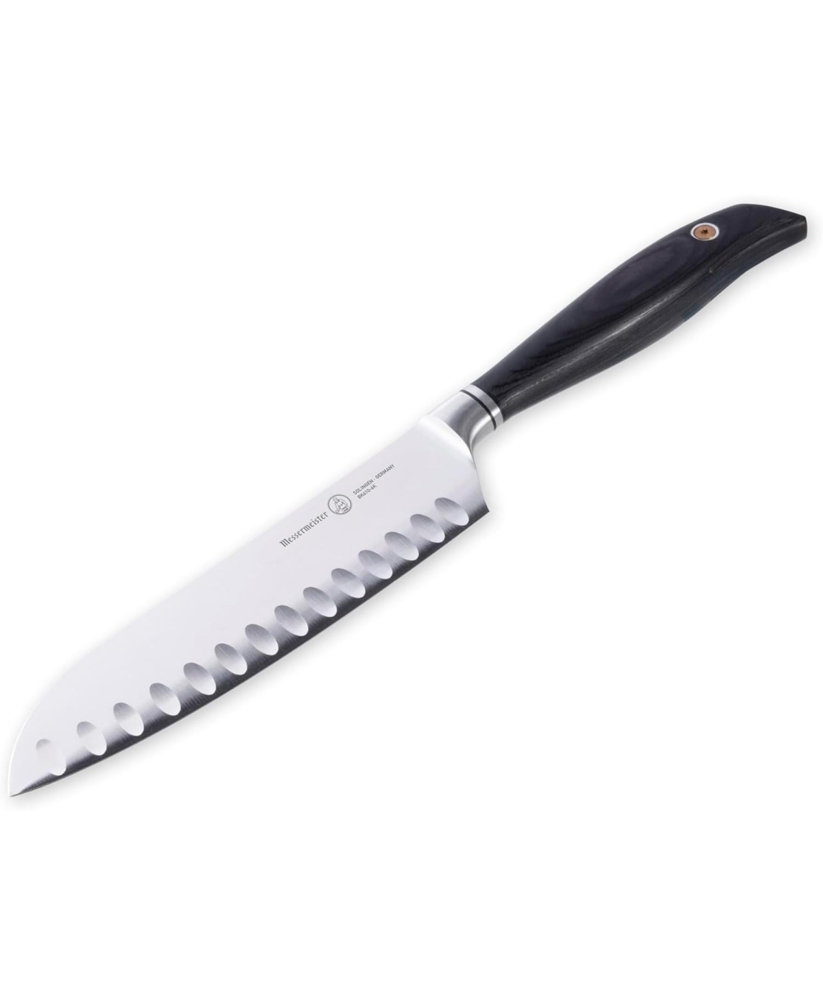 Messermeister Blacksmith Santoku Knife with Kullens / 6.5”