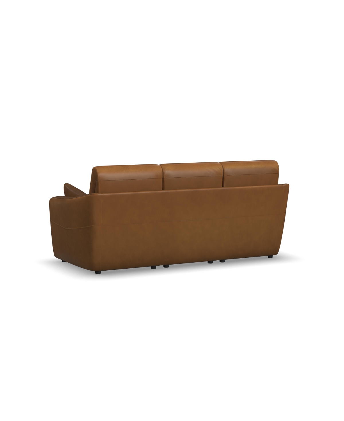 Flexsteel 86" Leather Brinley Power Inclining Sofa In Brown