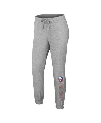 Women's 2-Piece Heather Gray New York Islanders Knit Long Sleeve Tri-Blend T-Shirt and Pants Sleep Set