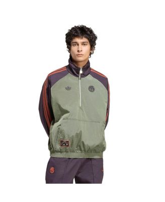 adidas - Men's Green Bayern Munich Terrace Icons Half-Zip Jacket