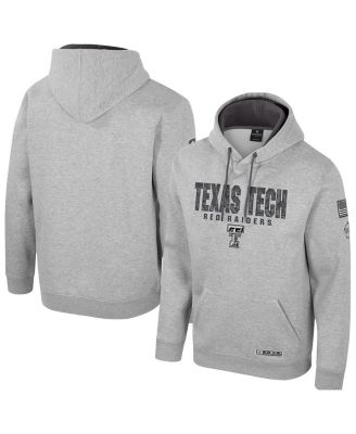 Colosseum - Men's Heather Gray Texas Tech Red Raiders Oorah OHT Military Appreciation Pullover Hoodie