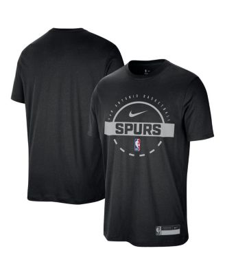 Nike - Men's Black San Antonio Spurs 2025/26 On-Court Flare Performance Practice T-Shirt