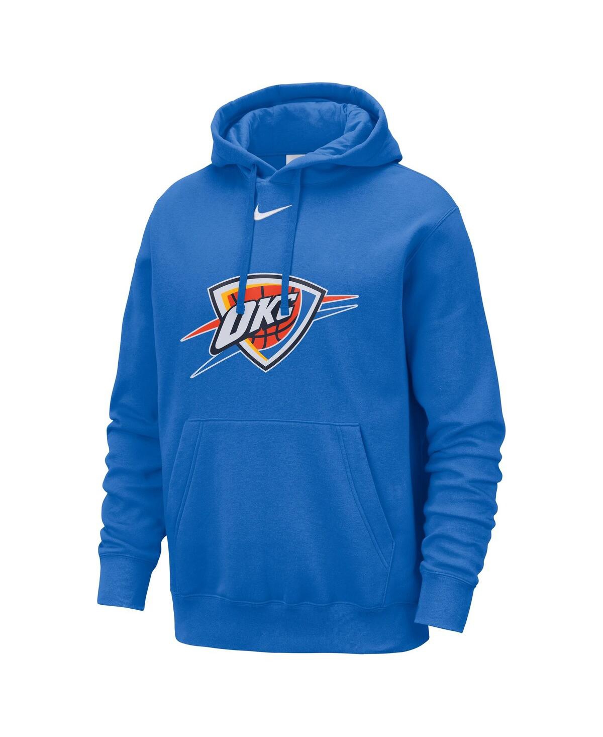 Nike Men's Blue Oklahoma City Thunder Essential Logo Club Pullover Hoodie