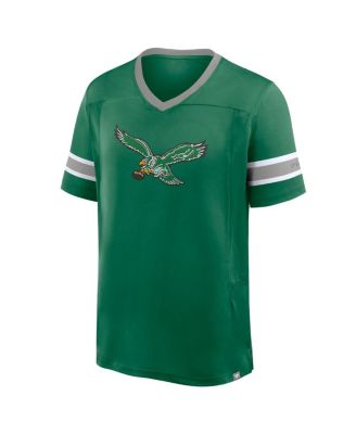 Men's Kelly Green Philadelphia Eagles Hometown Premium Hashmark V-Neck T-Shirt