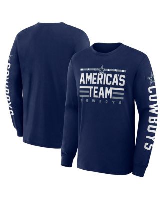 Fanatics - Men's Navy Dallas Cowboys Hometown Sweep Legacy Long Sleeve T-Shirt