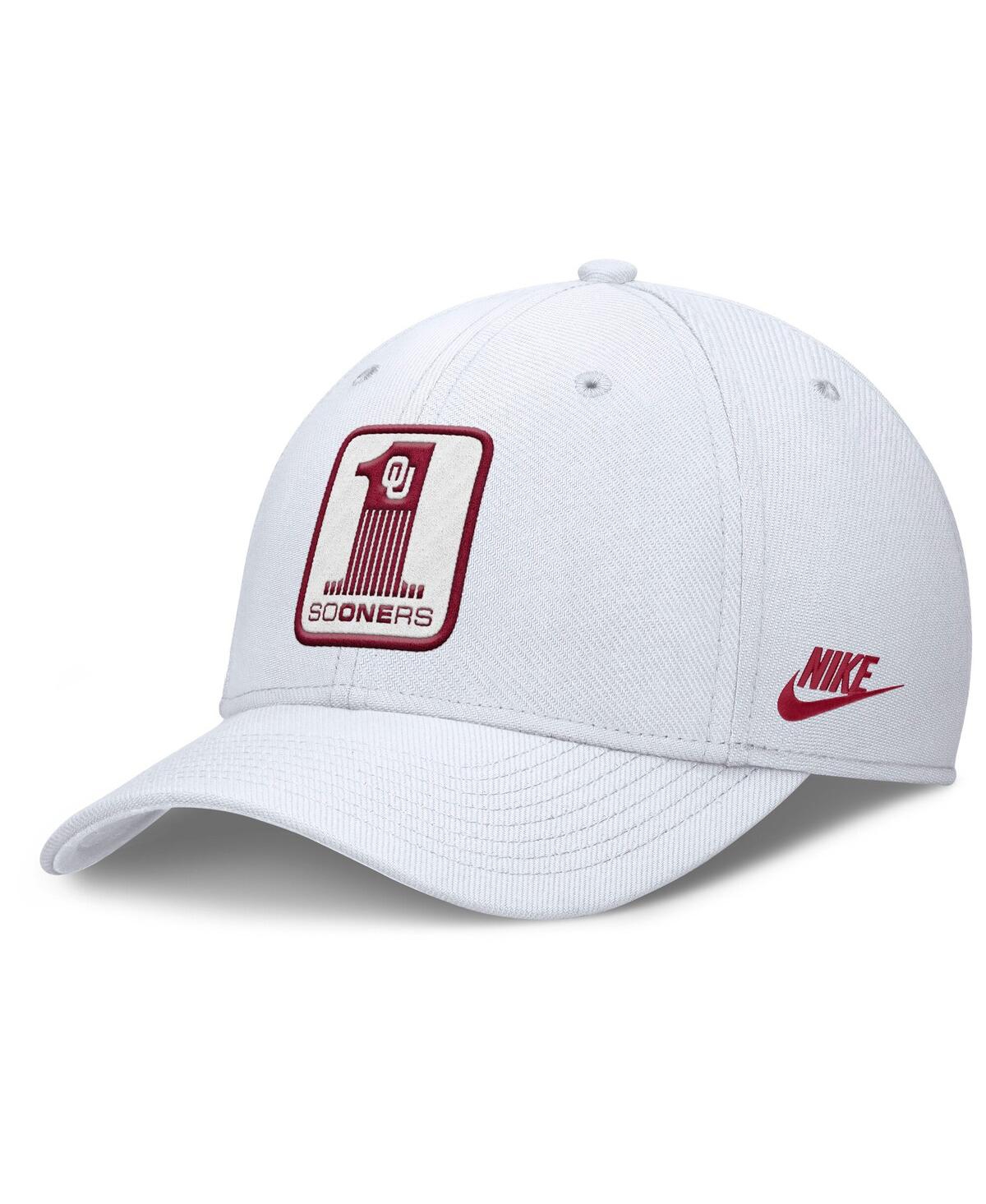 Nike Men's White Oklahoma Sooners Rise Academic Dri-fit Flex Hat