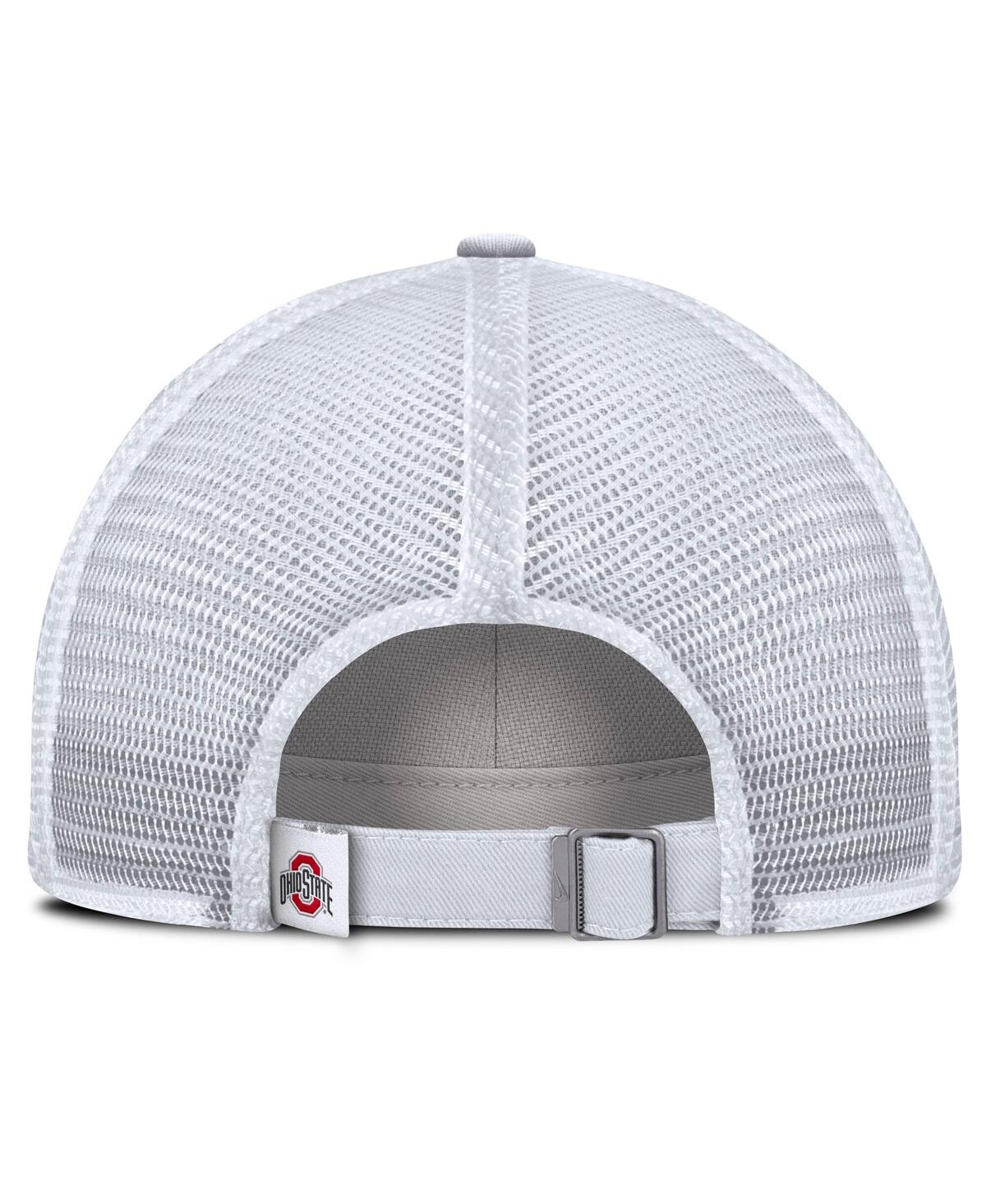 Nike Men's White Ohio State Buckeyes Club Campus Trucker Adjustable Hat