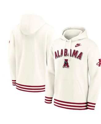 Nike - Men's Cream Alabama Crimson Tide Legacy Retro Pullover Hoodie