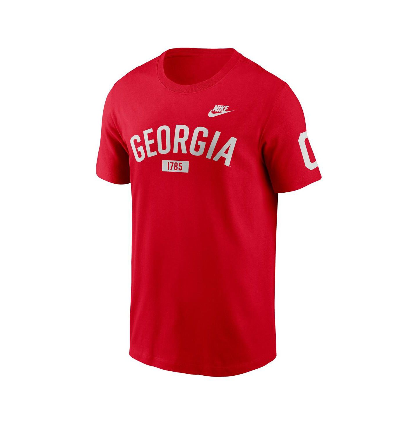 Мужская футболка Nike Red Georgia Bulldogs Legacy Arch — фото 4