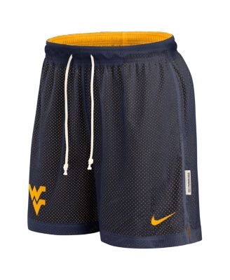 Men's Navy/Gold West Virginia Mountaineers Courtside Standard Issue Dri-FIT Reversible Shorts