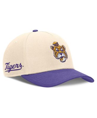 Nike - Men's Natural/Purple LSU Tigers Academic Rise Dri-FIT Adjustable Hat