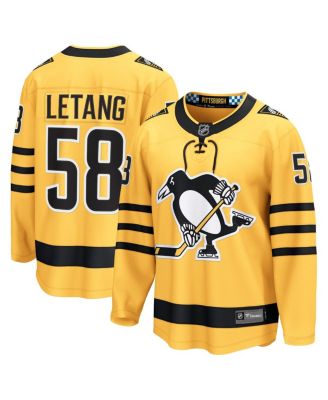 Fanatics - Men's Kris Letang Gold Pittsburgh Penguins Alternate Breakaway Player Jersey