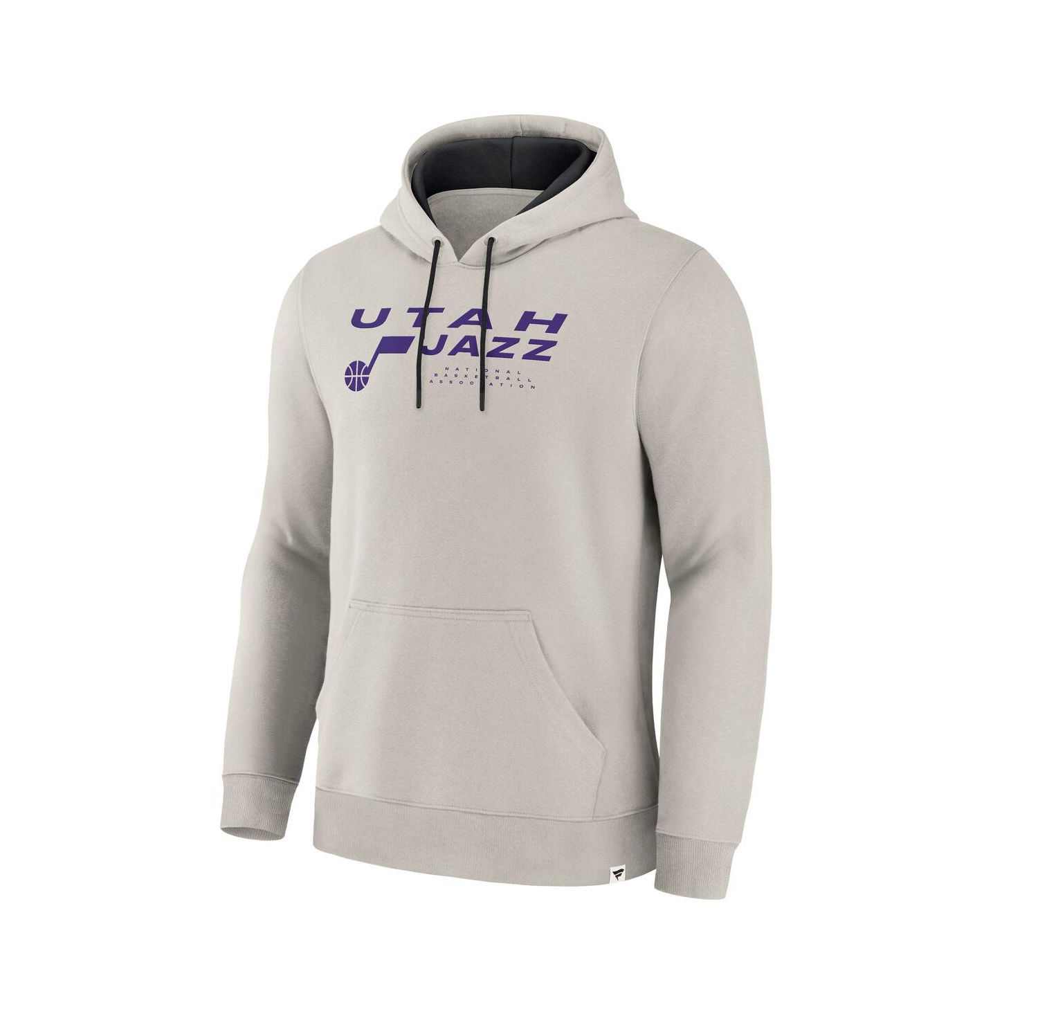 Men's Off White Utah Jazz Crossover Collection Blocked Shot Premium Pullover Hoodie