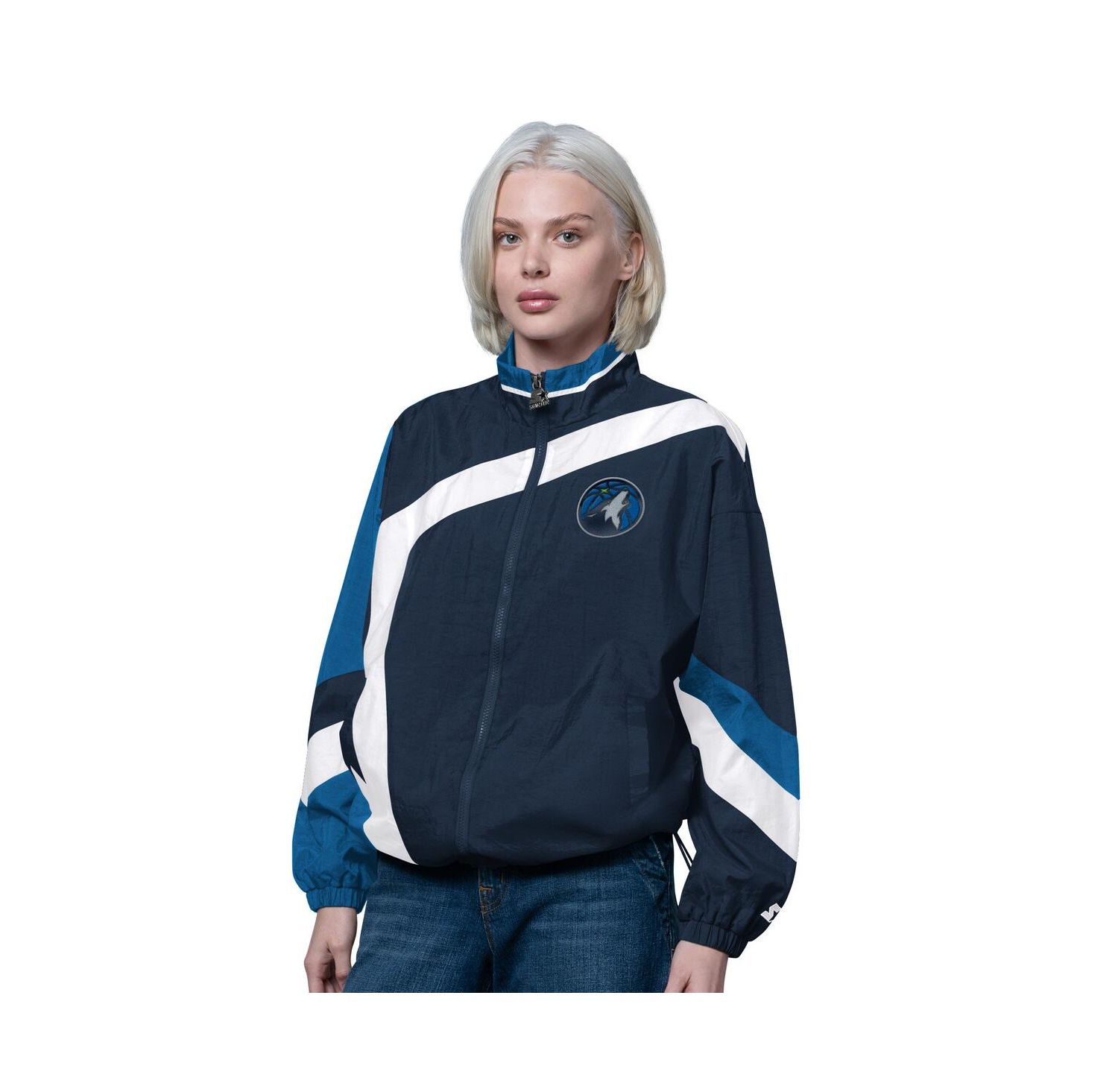 Women's Navy/Blue Minnesota Timberwolves 1st Quarter Full-Zip Jacket