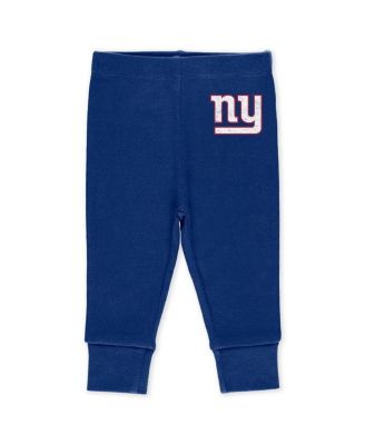 Baby Boys and Girls Newborn 3-Piece New York Giants Turn Me Around Bodysuits and Pant Set