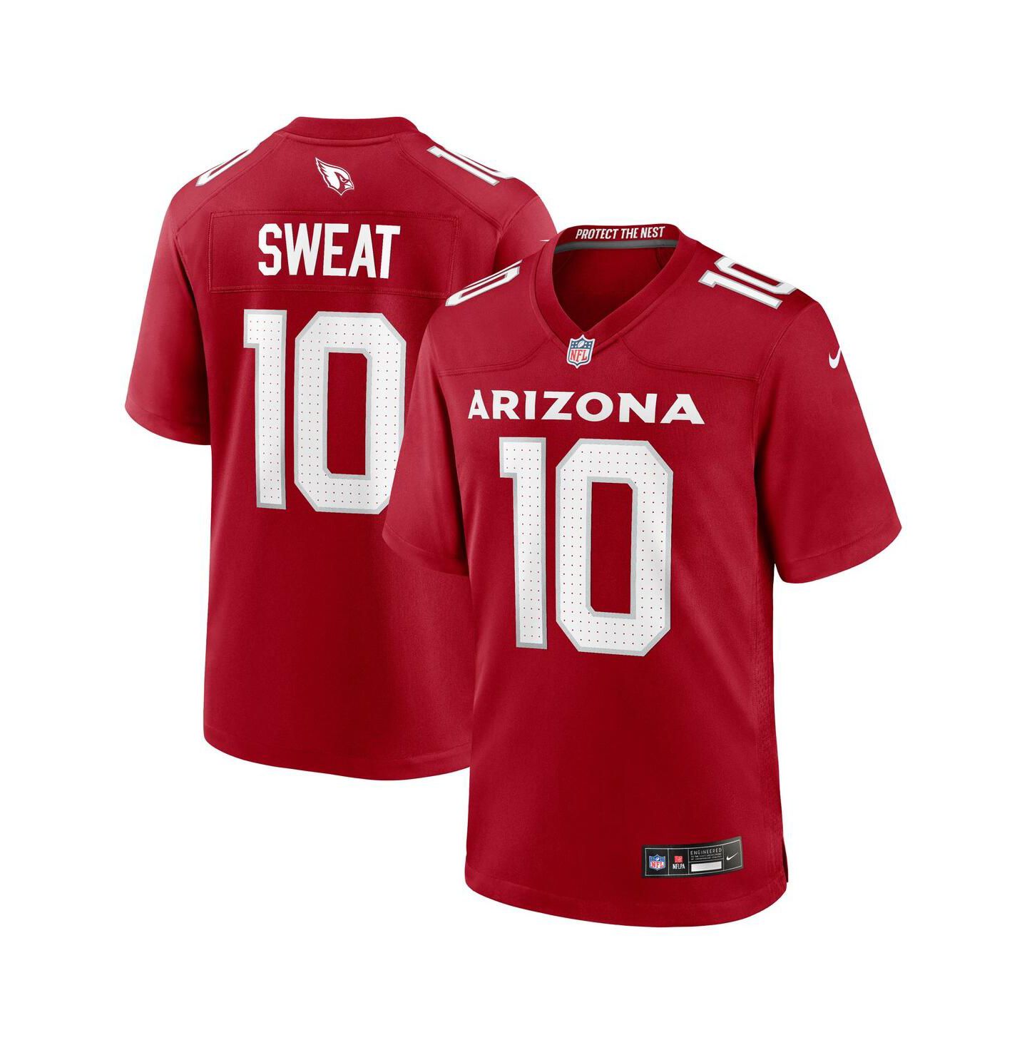 Мужской топ Nike Josh Sweat Cardinal Arizona Cardinals Game Player Jersey — фото 1