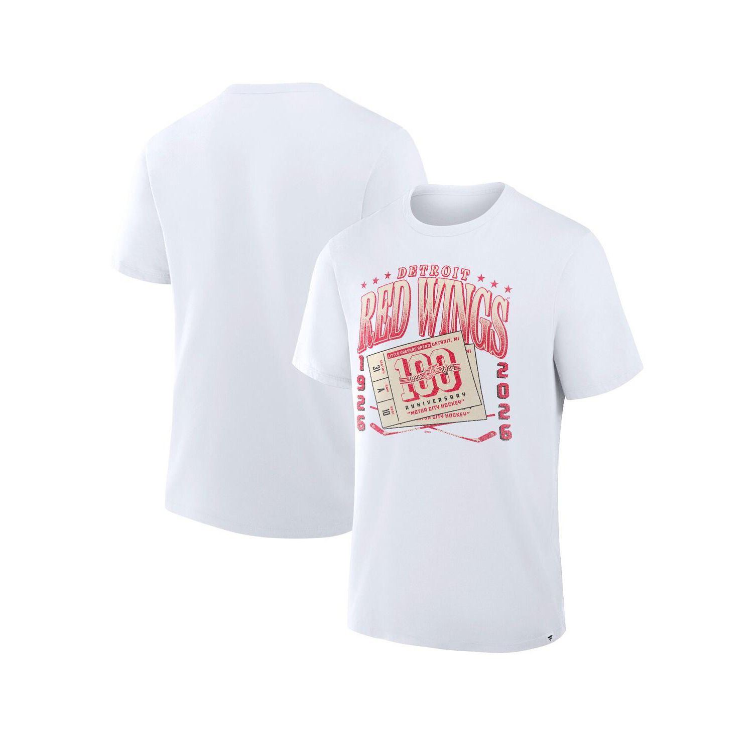 Men's White Detroit Red Wings Centennial Legacy T-Shirt