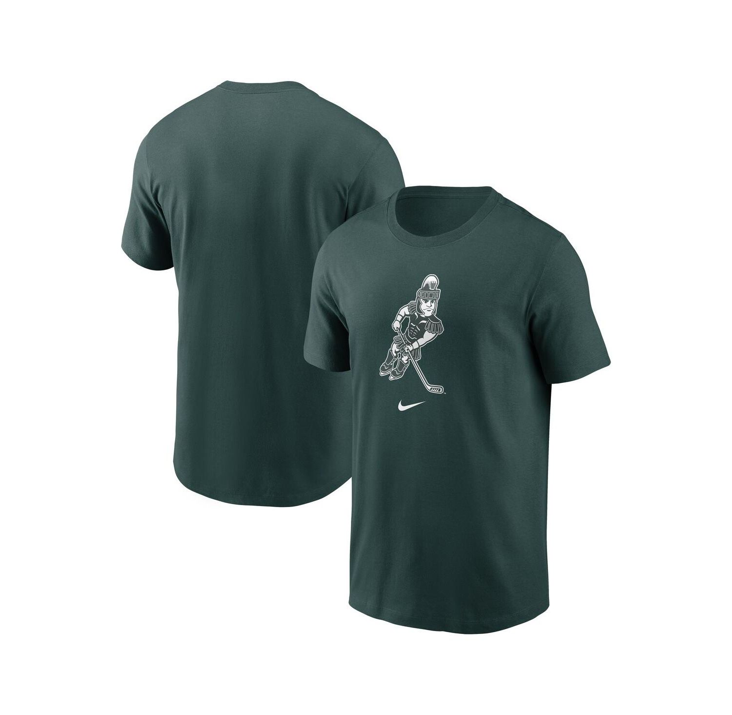 Men's Green Michigan State Spartans Hockey Sparty Sport T-Shirt