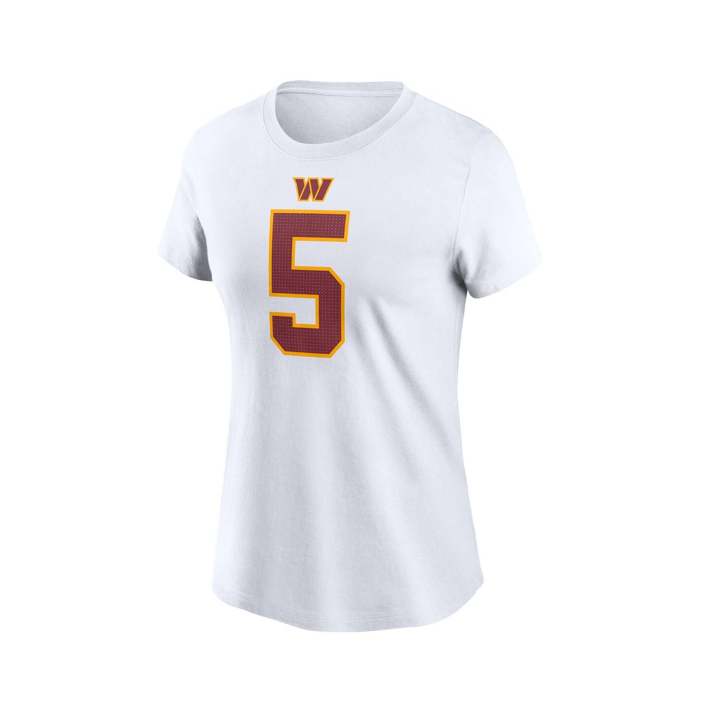 Женская футболка Nike Jayden Daniels White Washington Commanders Super Bowl Era Name & Number — фото 2