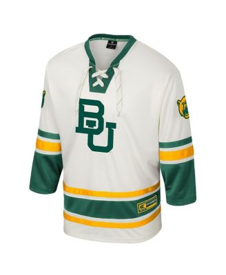 Men's Cream Baylor Bears Puck Proud Fashion Hockey Jersey