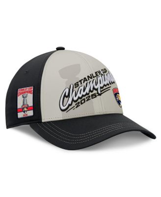 Fanatics - Men's Light Beige/Black Florida Panthers Authentic Pro 2025 Stanley Cup Champions Banner Raising Ceremony Adjustable Hat