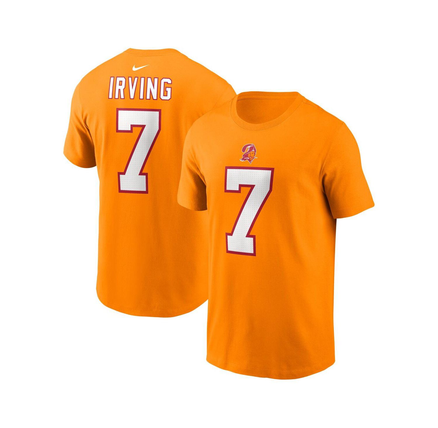 Men's Bucky Irving Orange Tampa Bay Buccaneers Player Name & Number T-Shirt