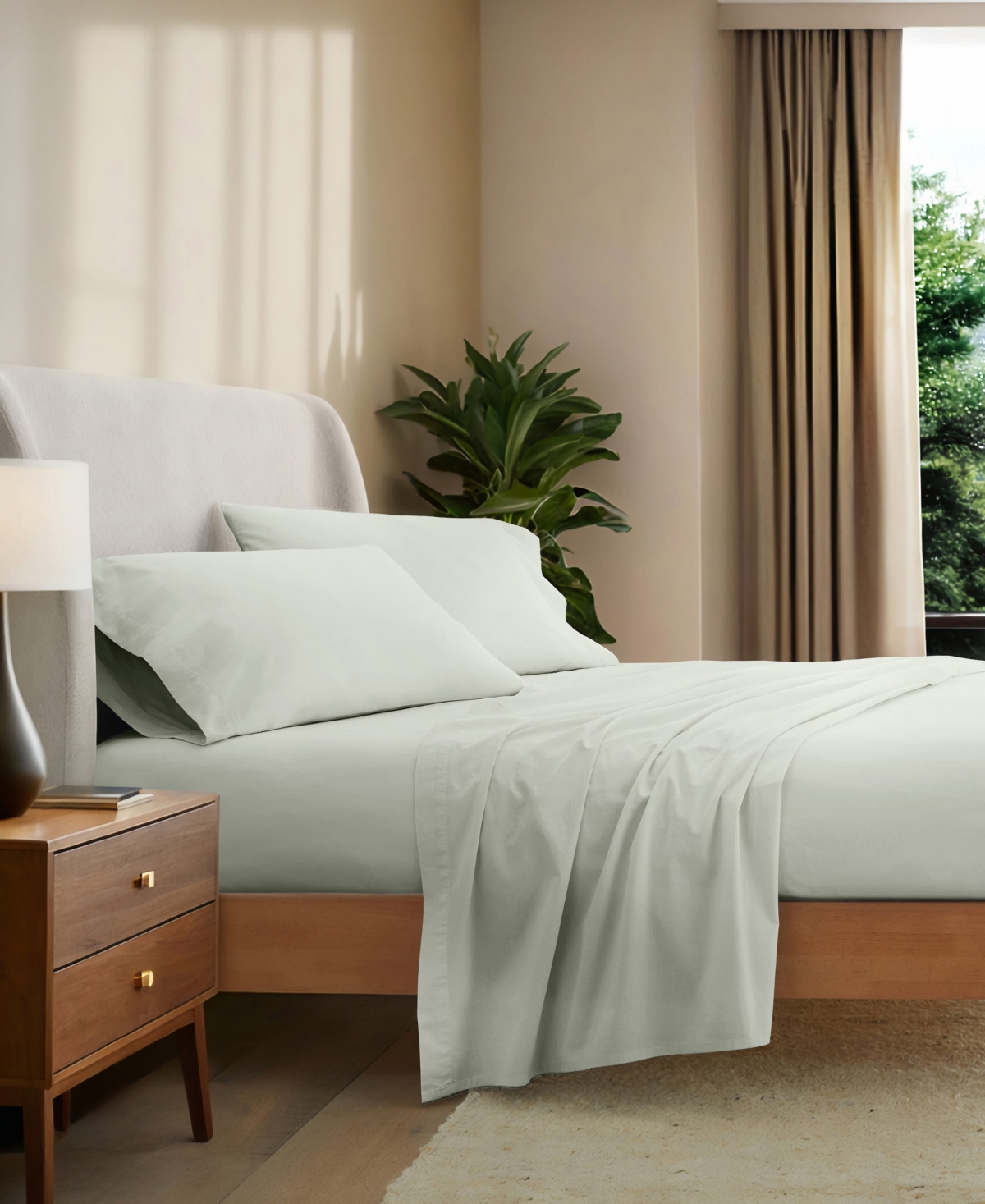 Ienjoy Home Ultra Soft 160-thread Count Cotton 4-p.c. Sheets Set, Full In Green